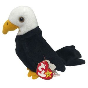 Ty Beanie Baldy Bald‎ Eagle 1996 Plush Stuffed animal vintage retired toy